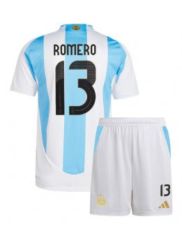 Argentinien Cristian Romero #13 Heimtrikotsatz für Kinder Copa America 2024 Kurzarm (+ Kurze Hosen)